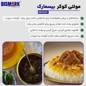 زودپز برقی 6 لیتری بیسمارک مدل BM200