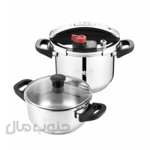 زودپز دوقلو 4و7 لیتر بیسمارک مدل BM220