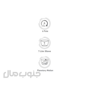 همزن کاسه‌دار 7 لیتری بیسمارک مدل BM2702